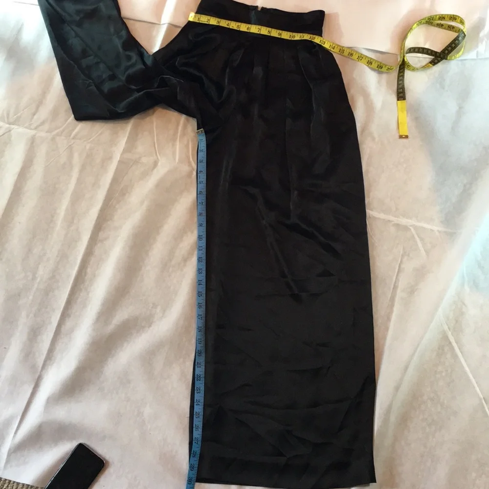 Carmen Marc Valvo Wide Leg High waisted dress Pants EUC - Picture 6 of 10